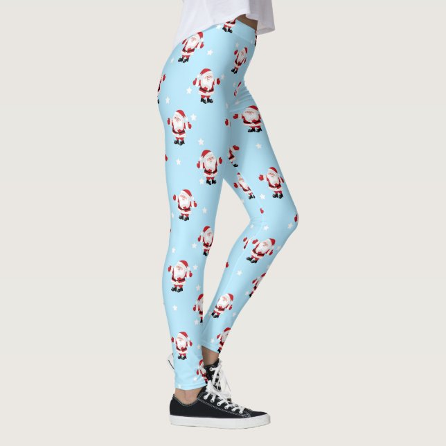 Leggings Navidades Holiday Santa Claus Blue (Derecha)