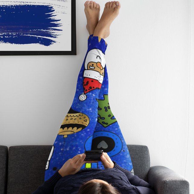 Leggings Navidades Iconos Divertidos Festividades Coloridas (Subido por el creador)