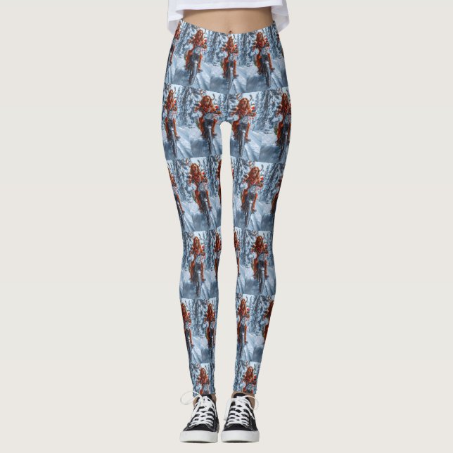 Leggings Navidades irlandeses de motocicletas Red Setter Do (Anverso)