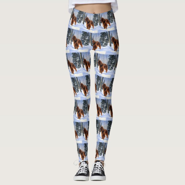 Leggings Navidades irlandeses que dejan que nieve (Anverso)