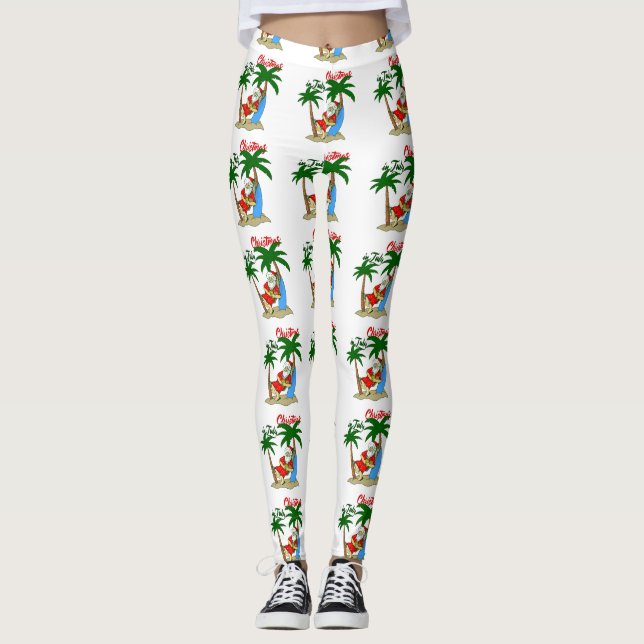 Leggings navidades july tropical santa claus (Anverso)