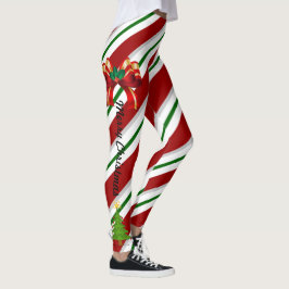 Leggings Navidades Me Gustan Las Leyendas De Los Vapos Rojo