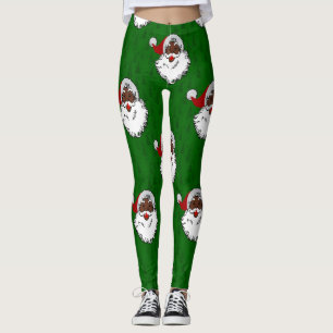 Leggings navidades negros de santa claus