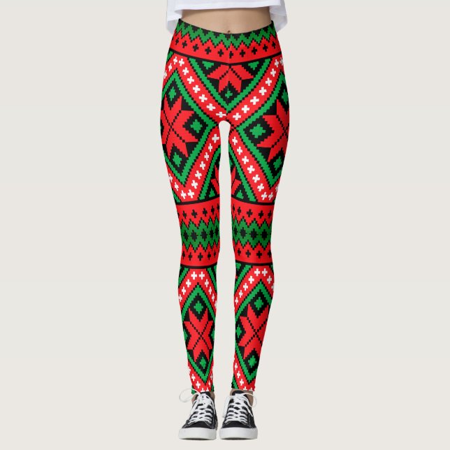Leggings Navidades Patrón copo de nieve (Anverso)