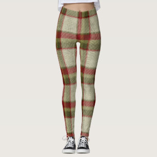 Leggings Navidades Patrón de punteado verde y rojo