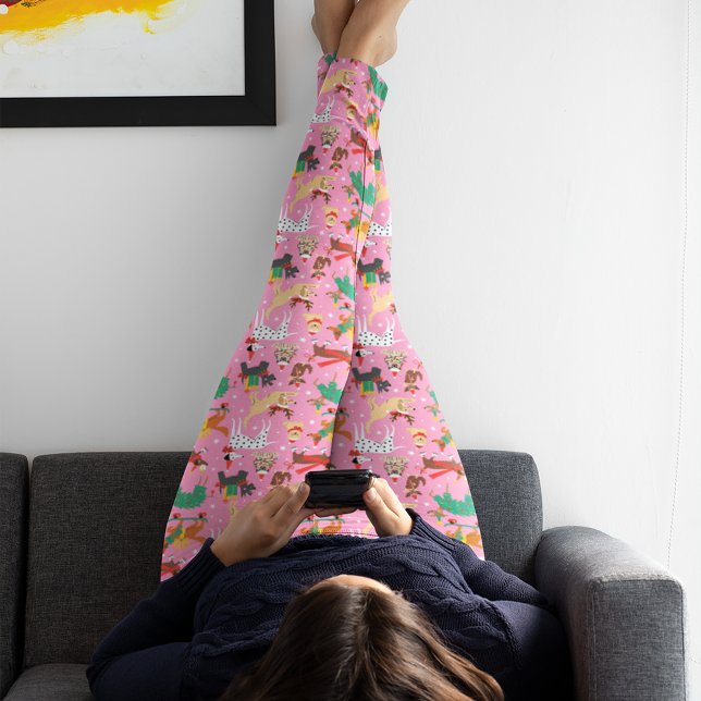 Leggings Navidades perros con traje de vacaciones (Person wearing leggings)