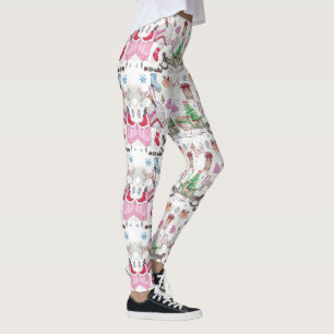 Leggings Navidades pintados a mano cuento de hadas