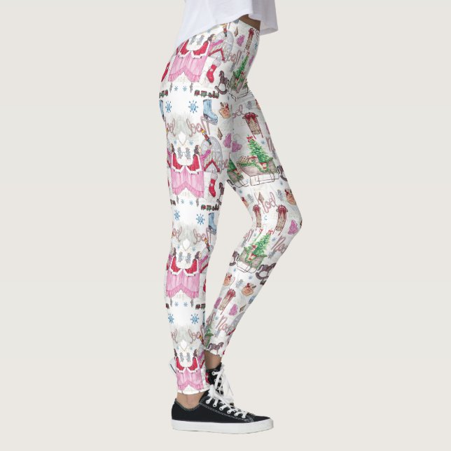 Leggings Navidades pintados a mano cuento de hadas (Derecha)