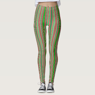 Leggings Navidades rayas verticales