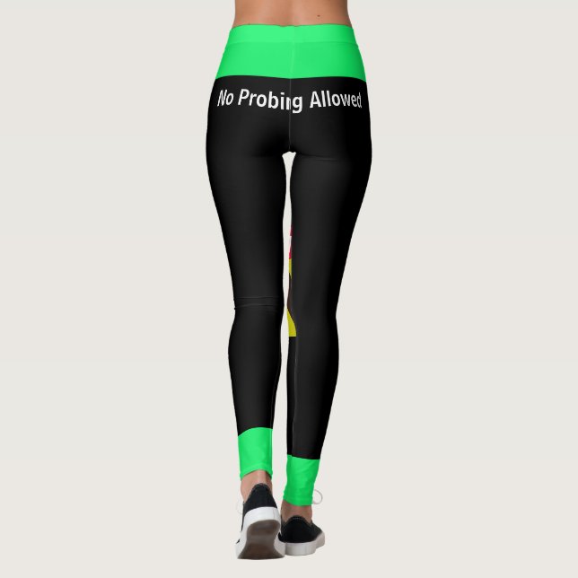 Leggings Navidades Regalos ÁREA DE Novedad Espacial 51 SIN  (Reverso)