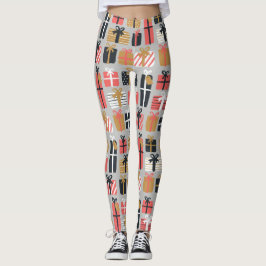 Leggings Navidades Regalos de color rosado