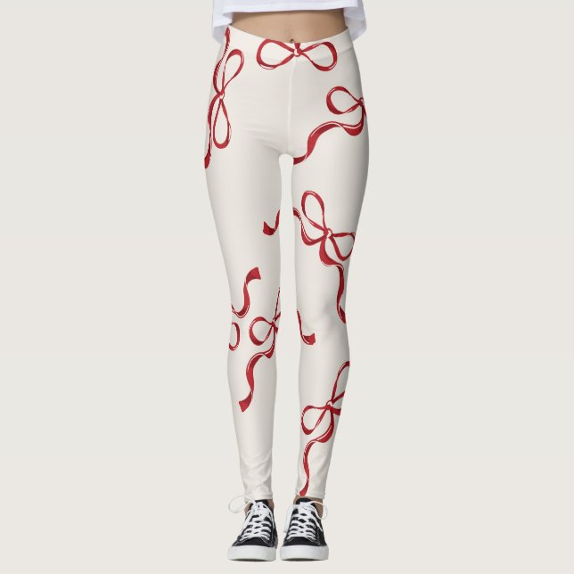 Leggings Navidades retro doblan el clásico de vacaciones en (Anverso)