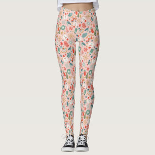 Leggings Navidades Retro Pastel