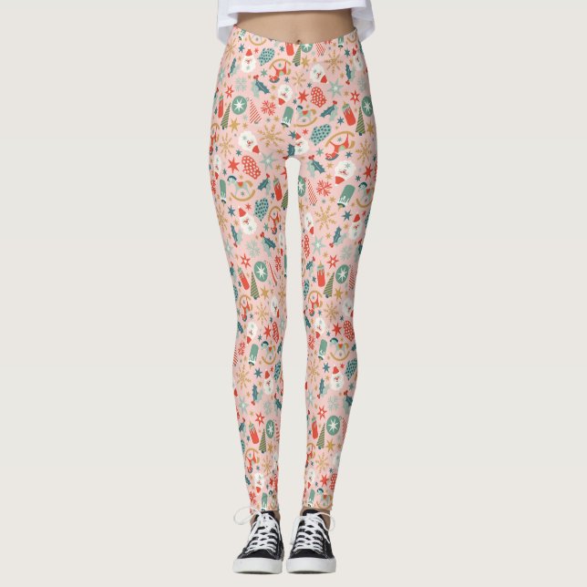 Leggings Navidades Retro Pastel (Anverso)