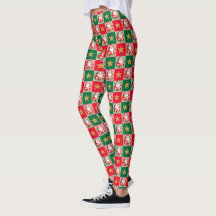 Navidades Retro Santa Claus Tartan Plaid