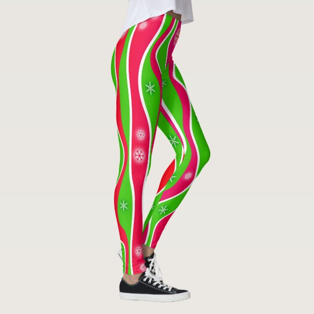 LEGGINGS NAVIDADES ROJOS, BLANCOS Y VERDES (Derecha)