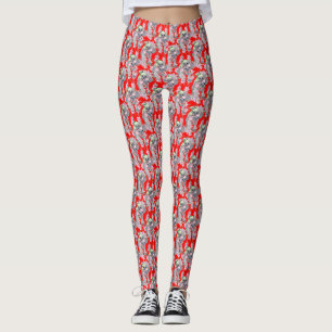 Leggings Navidades rojos de la familia Koala