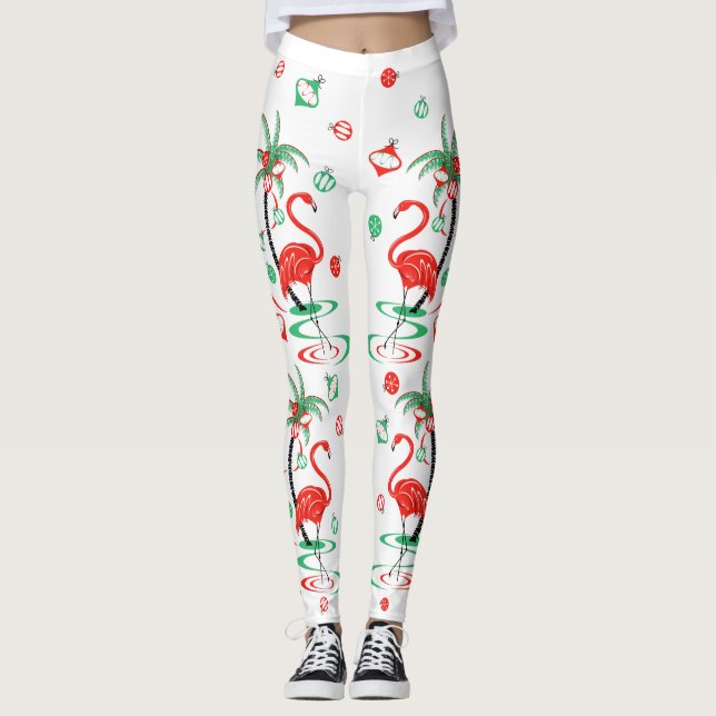 Leggings Navidades rojos lamingo (Anverso)