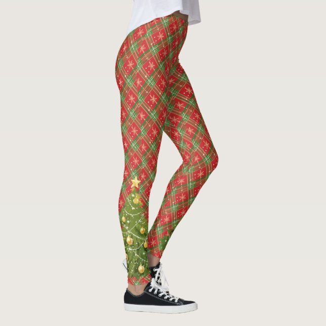 Leggings Navidades rojos, verdes, dorados con árbol (Derecha)