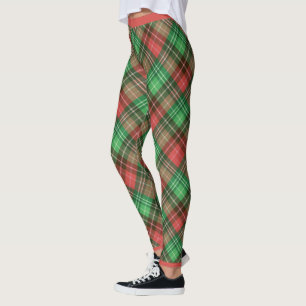 Leggings Navidades rojos y verdes rellenan 2 Piernas