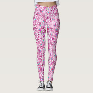 Leggings Navidades rosados