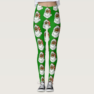 Leggings navidades santa claus kwanzaa kente