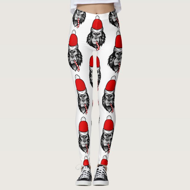 Leggings navidades santa gorilla (Anverso)