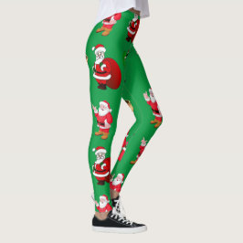 Leggings navidades santa presenta regalos chicas mujeres
