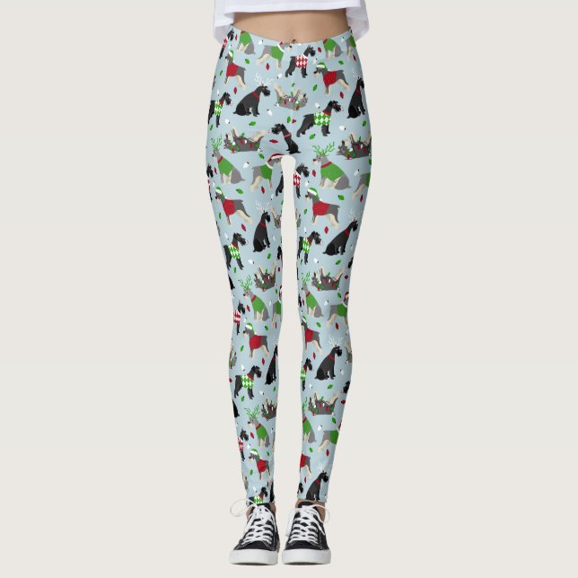 Leggings Navidades Schnauzer (Anverso)