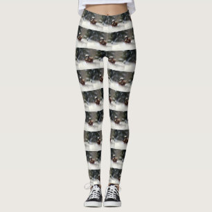 Leggings Navidades Shih Tzu nevan en invierno