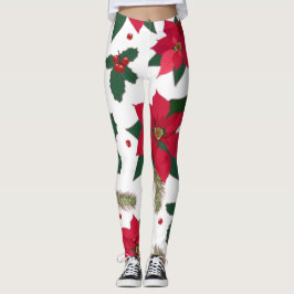 Leggings Navidades sin problemas con Poinsettia