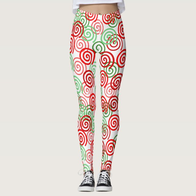 Leggings Navidades Swirls (Anverso)