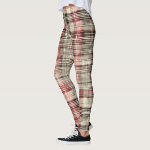 Leggings Navidades Tartán Floral Design Series #2