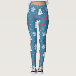 Leggings Navidades Tema Patrón sin problemas