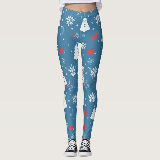 Leggings Navidades Tema Patrón sin problemas