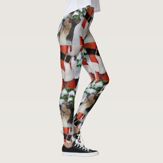 Leggings Navidades Tri Color Smooth Collie (Derecha)
