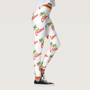 Leggings Navidades trinitenses en BLANCO