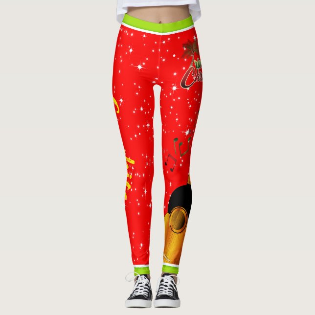 Leggings Navidades trinitenses / Marac & Cuatro / Su nombre (Anverso)
