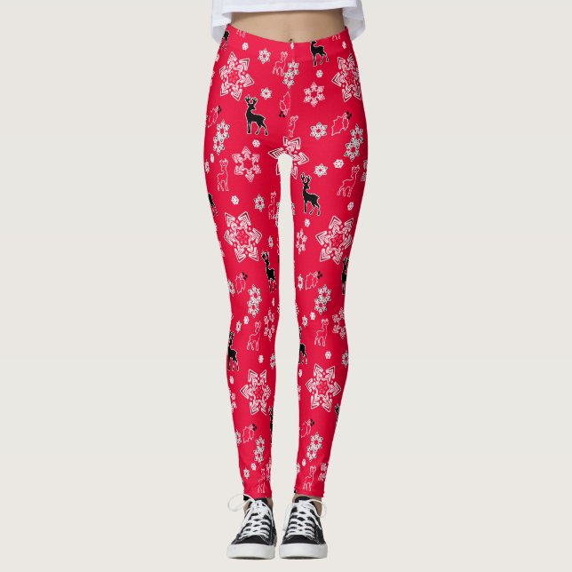 Leggings Navidades venados, (Anverso)