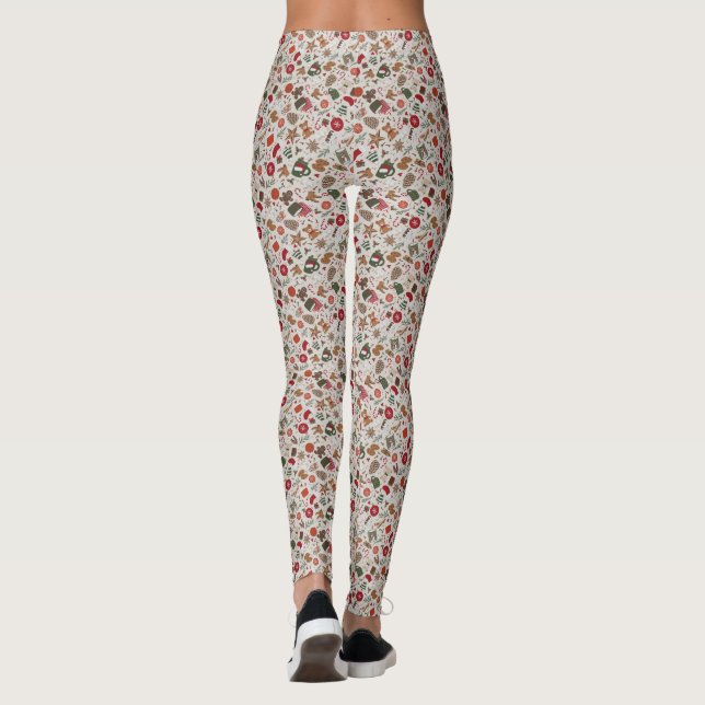 Leggings Navidades y especias acogedores (Reverso)