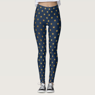LEGGINGS NAVY GOLD STAR ACTIVO LEGINGS NUEVOS