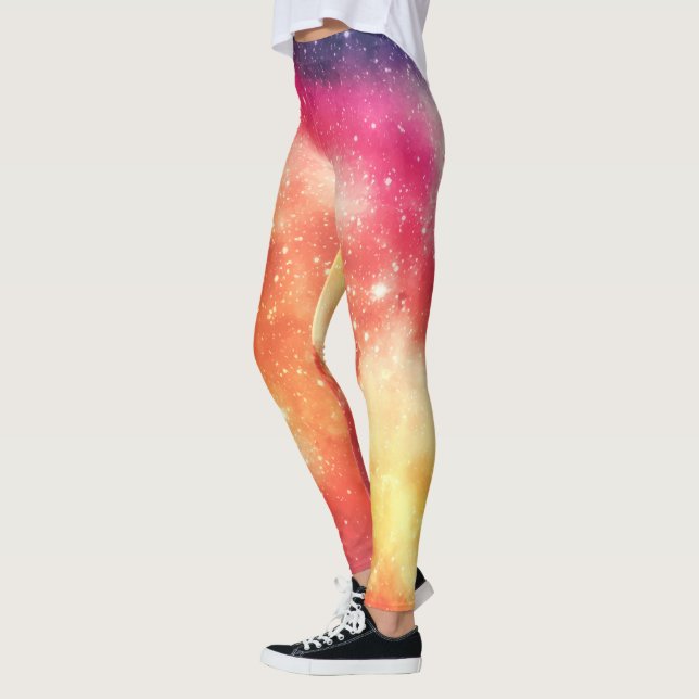 Leggings Nebulosa Cósmica Radiante (Izquierda)