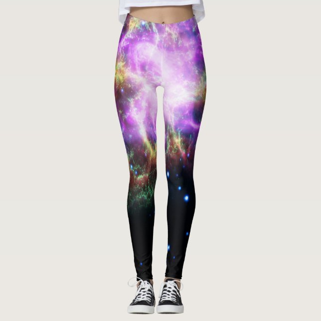 Leggings Nebulosa de cangrejo Supernova Compuesto de hubble (Anverso)