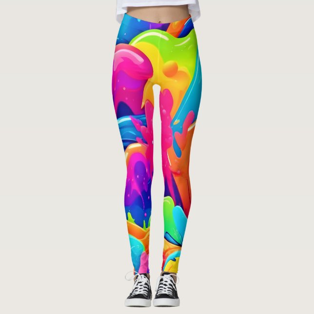 Leggings Nebulosa de Colores (Anverso)