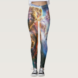 Leggings Nebulosa de galaxia espacial. Estrellas universale