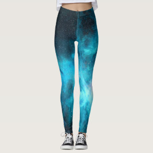 Leggings Nebulosa de origen, luz azul, astronomía.
