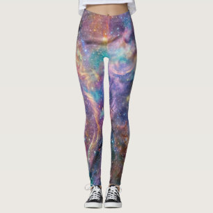 Leggings Nebulosa Galaxia Pastel Etérea
