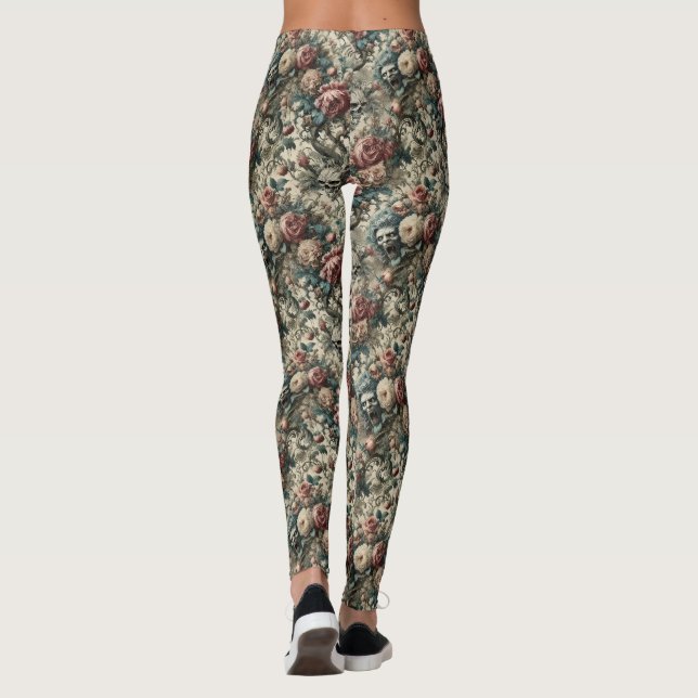 Leggings Necromancia de Gnashed - Victoriano Gótico (Reverso)