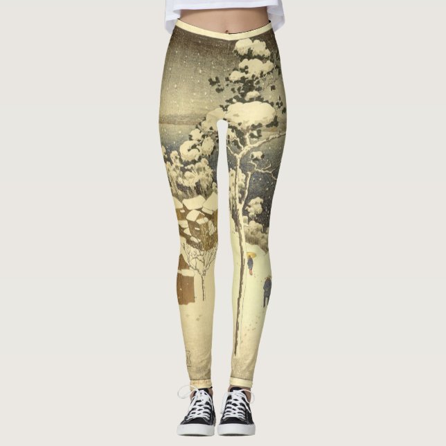 Leggings NEGISHI JAPÓN WOODBLOCK (Anverso)