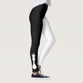 Leggings Negrita Reina de ajedrez negra y blanca